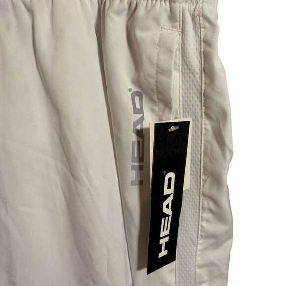 NWT Head Slim Fit Break Point Tennis Shorts Men X-Large White Elastic Waist - Picture 3 of 11